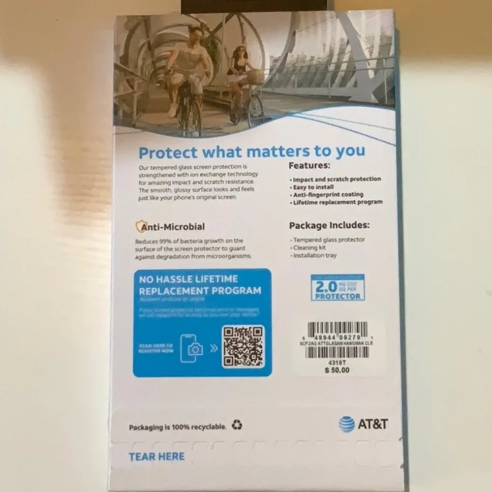 Tempered Glass Screen Protector for iPhone 16 Plus - Clear
